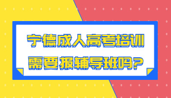 寧德成人高考培訓(xùn)